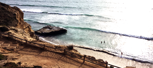 Landscape of ocean shore