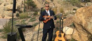 Man playing live music